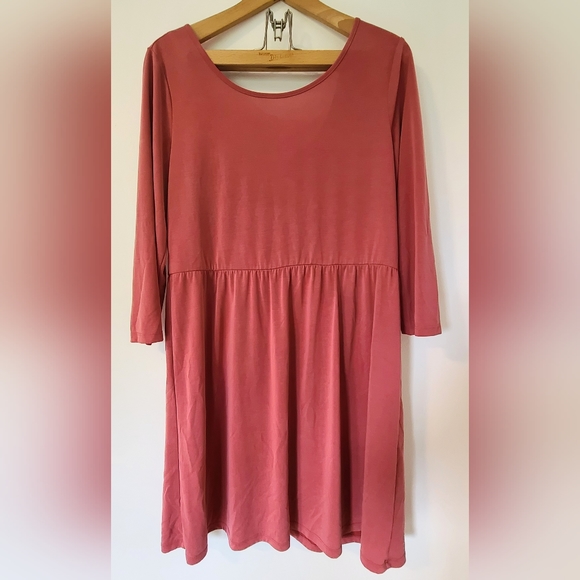Maurices Scoop back Pink Dress | size Large | Lover Era - Picture 2 of 8